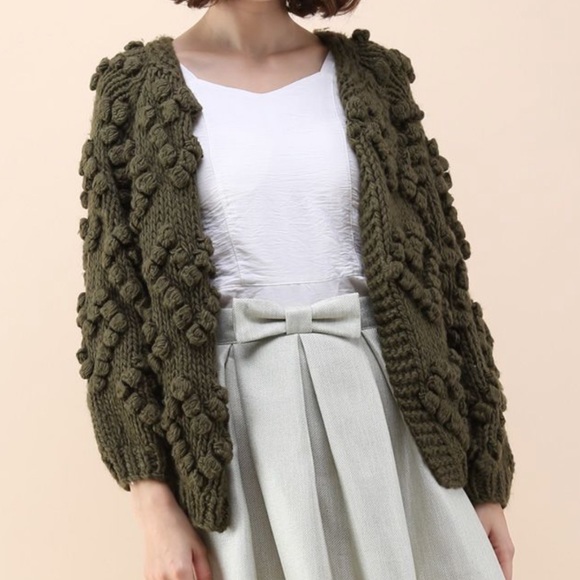 Chicwish Sweaters - Chicwish Popcorn Heart Cardigan